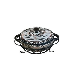 Temp-Tations Presentable Individual Ovenware Bowl & Stand